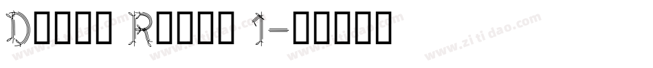 Dwarf Runes 1字体转换
